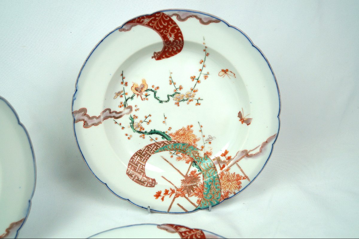 Assiettes en porcelaine d'Arita - Japon - Epoque XVIIIe-photo-3