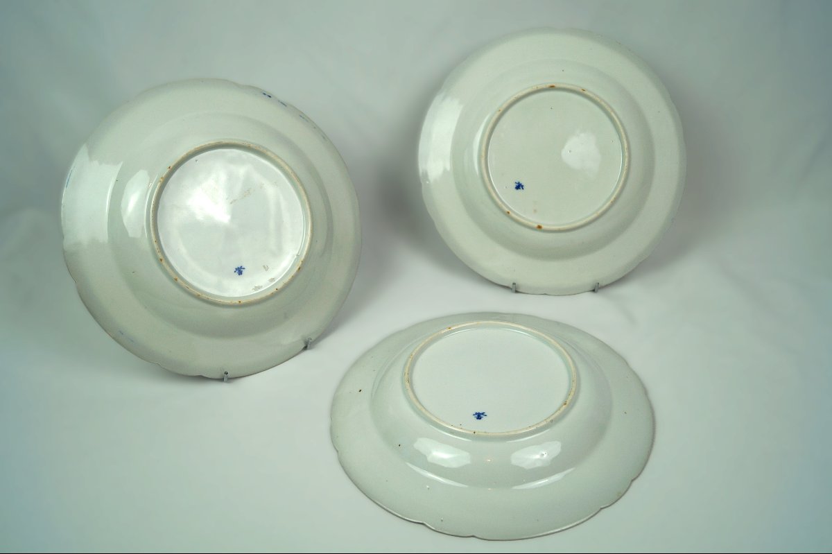 Assiettes en porcelaine d'Arita - Japon - Epoque XVIIIe-photo-1