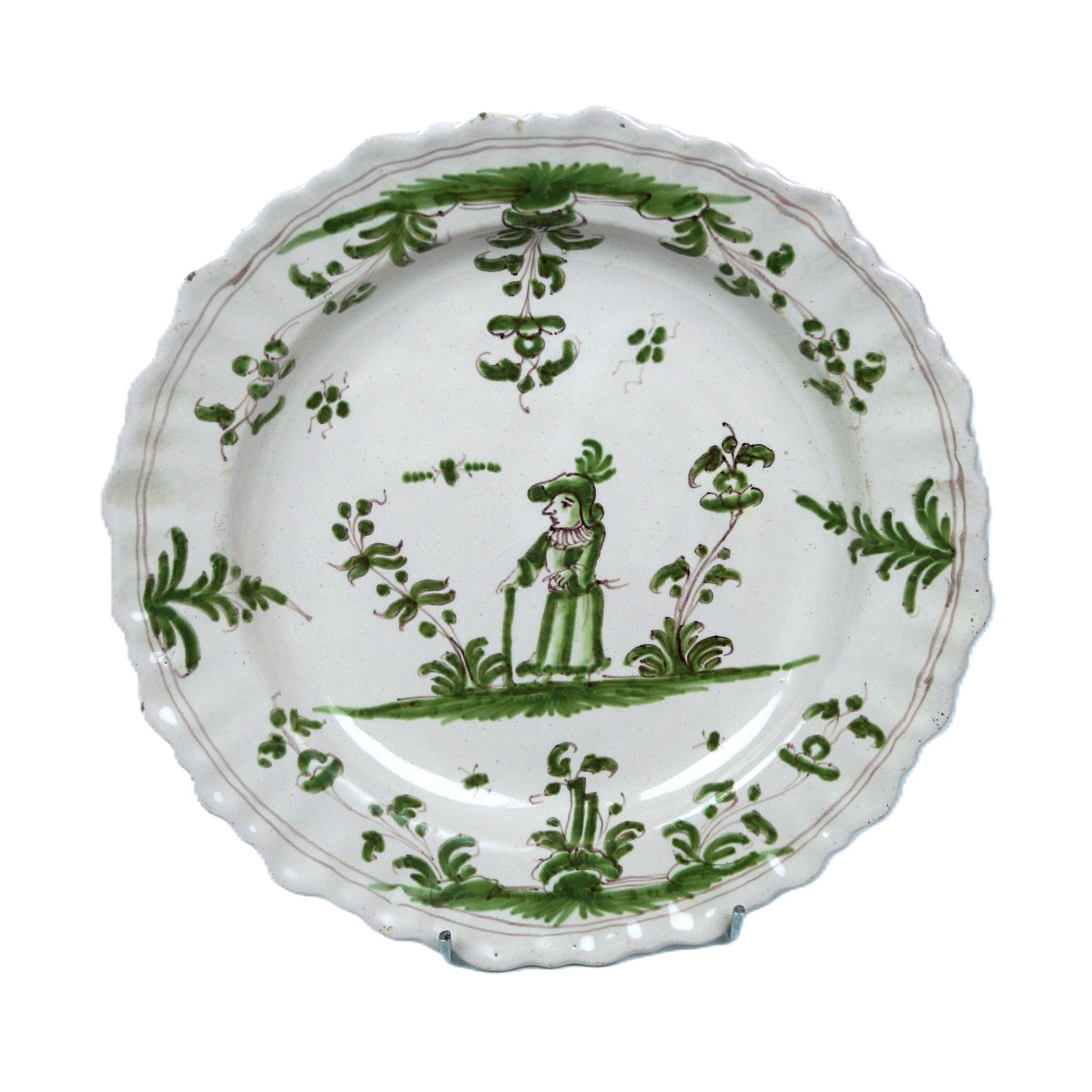 Moustiers Earthenware Plate - 18th Century