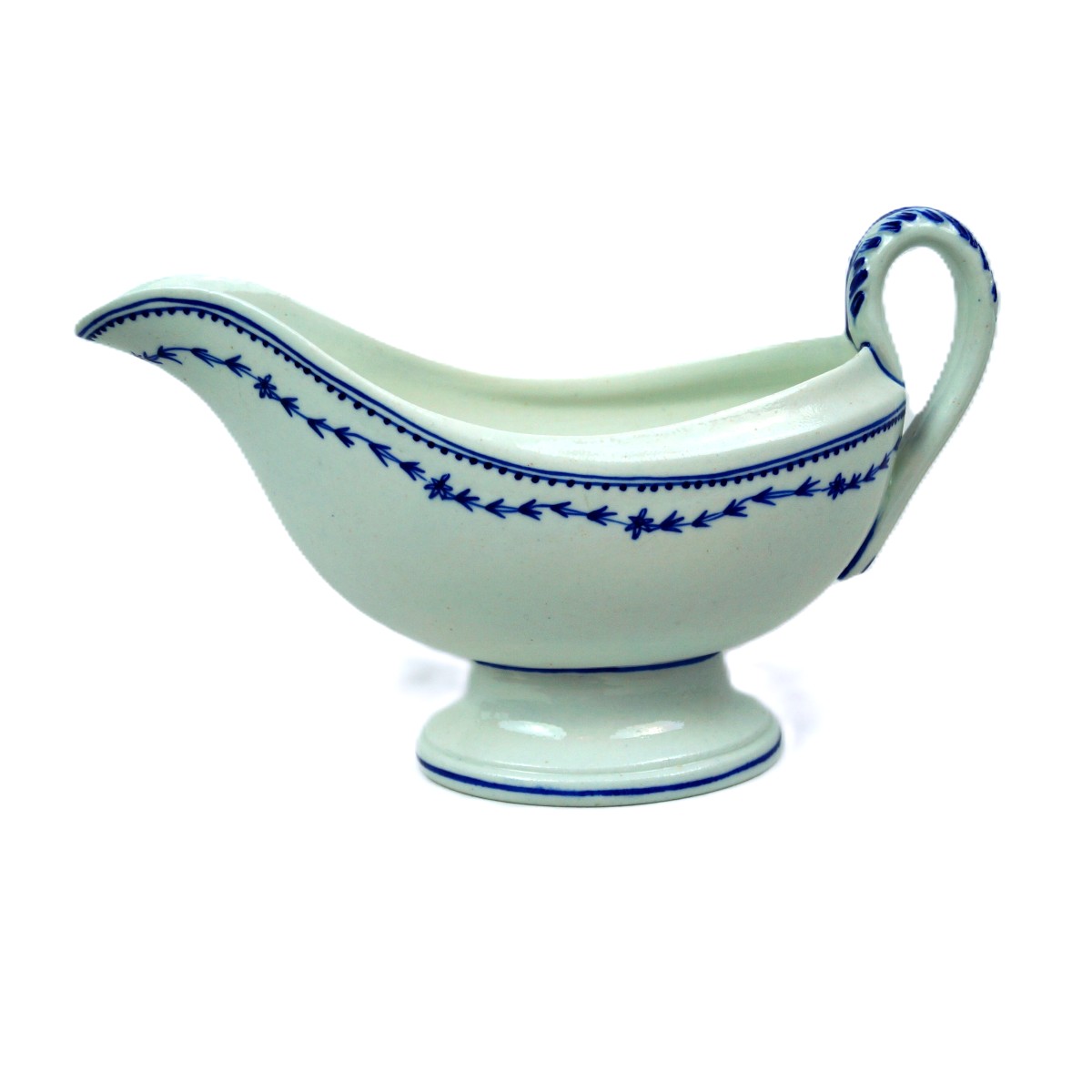 Tournai Porcelain Sauceboat - 19th Century