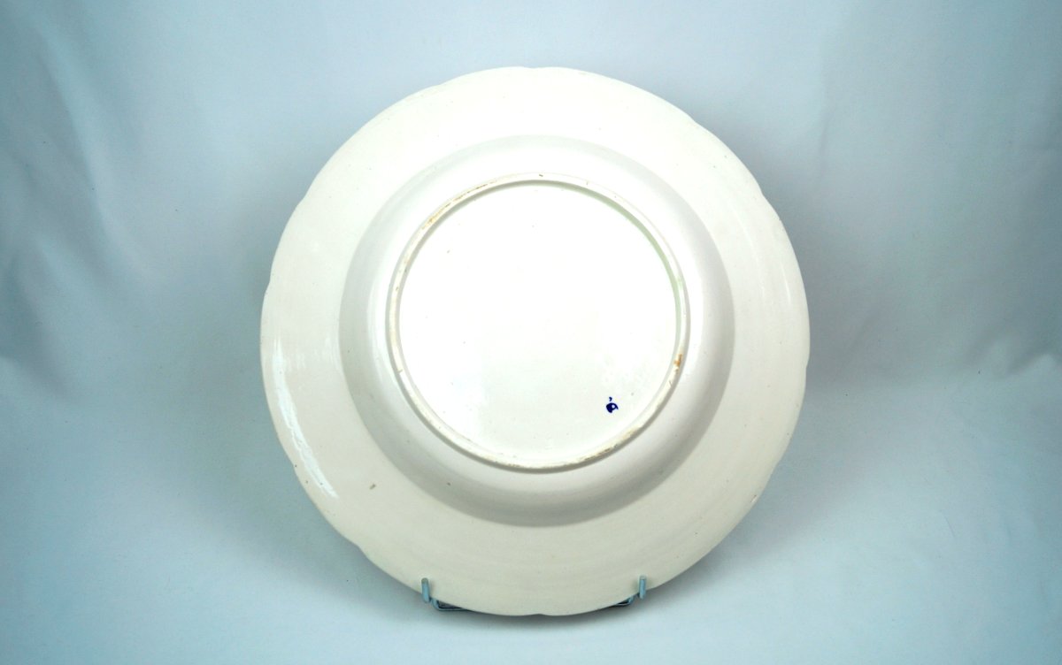 Large Chantilly Porcelain Dish - 18th Century-photo-2