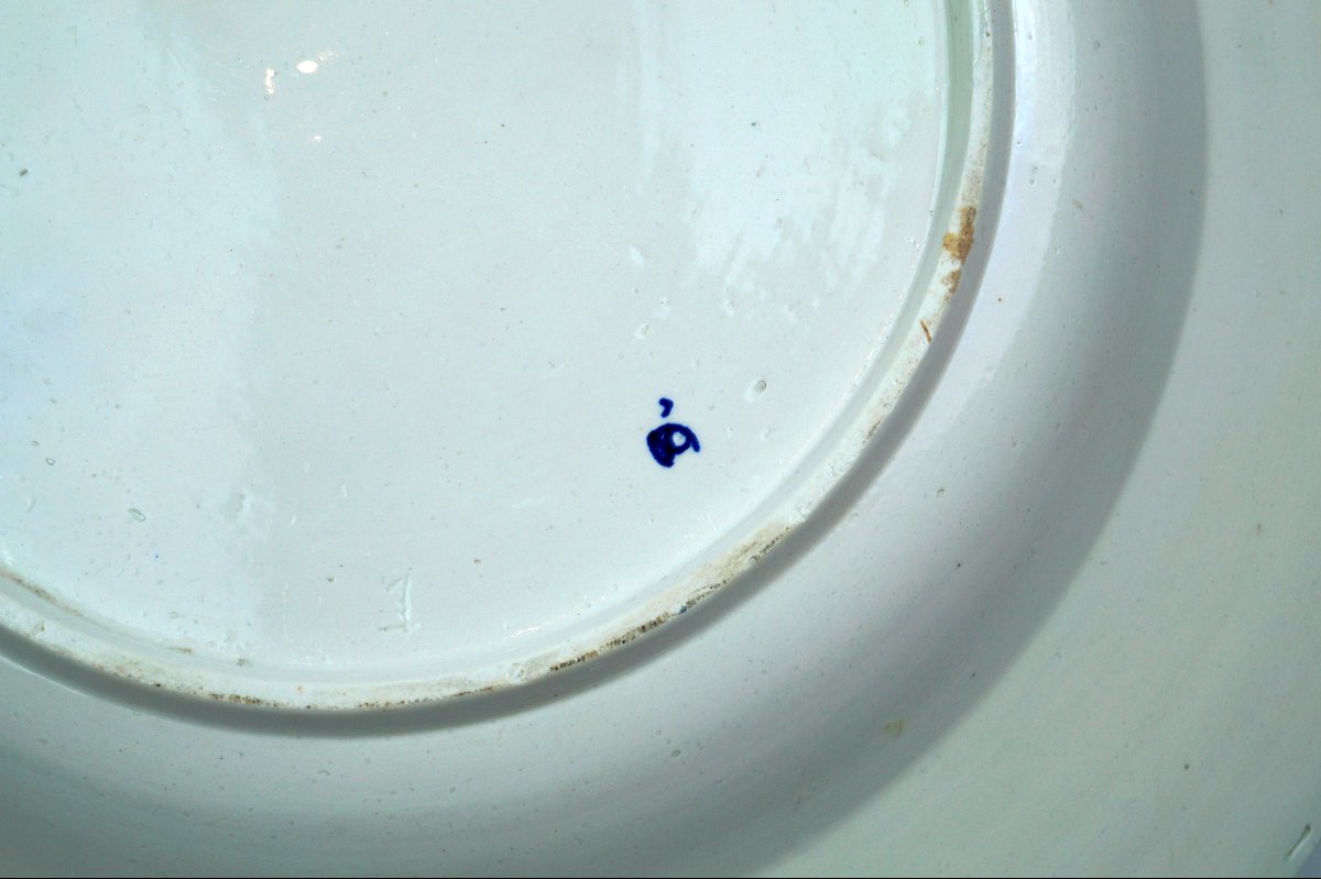 Large Chantilly Porcelain Dish - 18th Century-photo-3