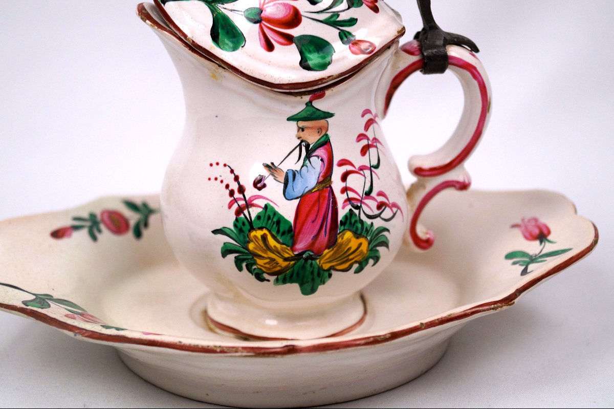Strasbourg Earthenware Mustard Pot - 18th Century-photo-3