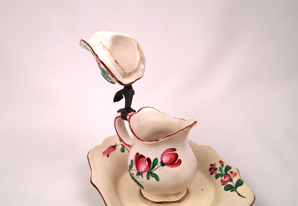 Strasbourg Earthenware Mustard Pot - 18th Century-photo-3