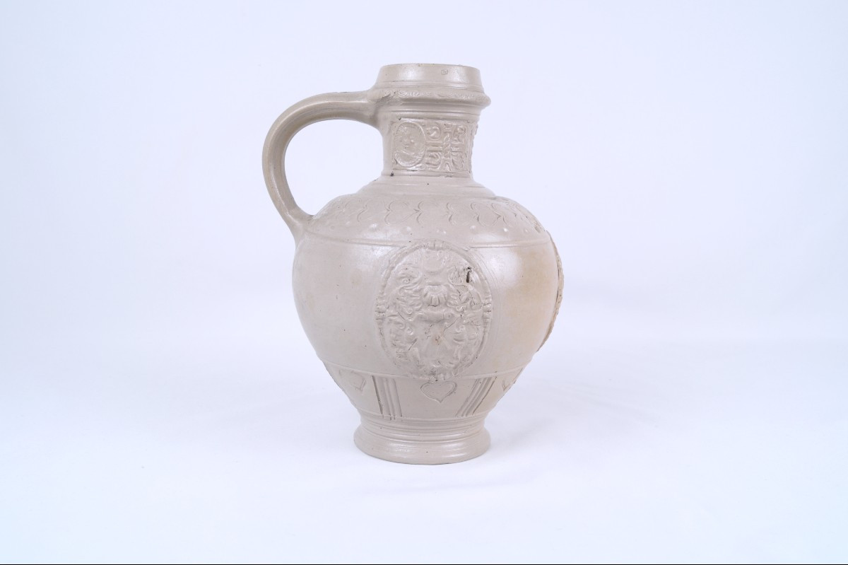 Pichet en grès allemand - XVIe-photo-3