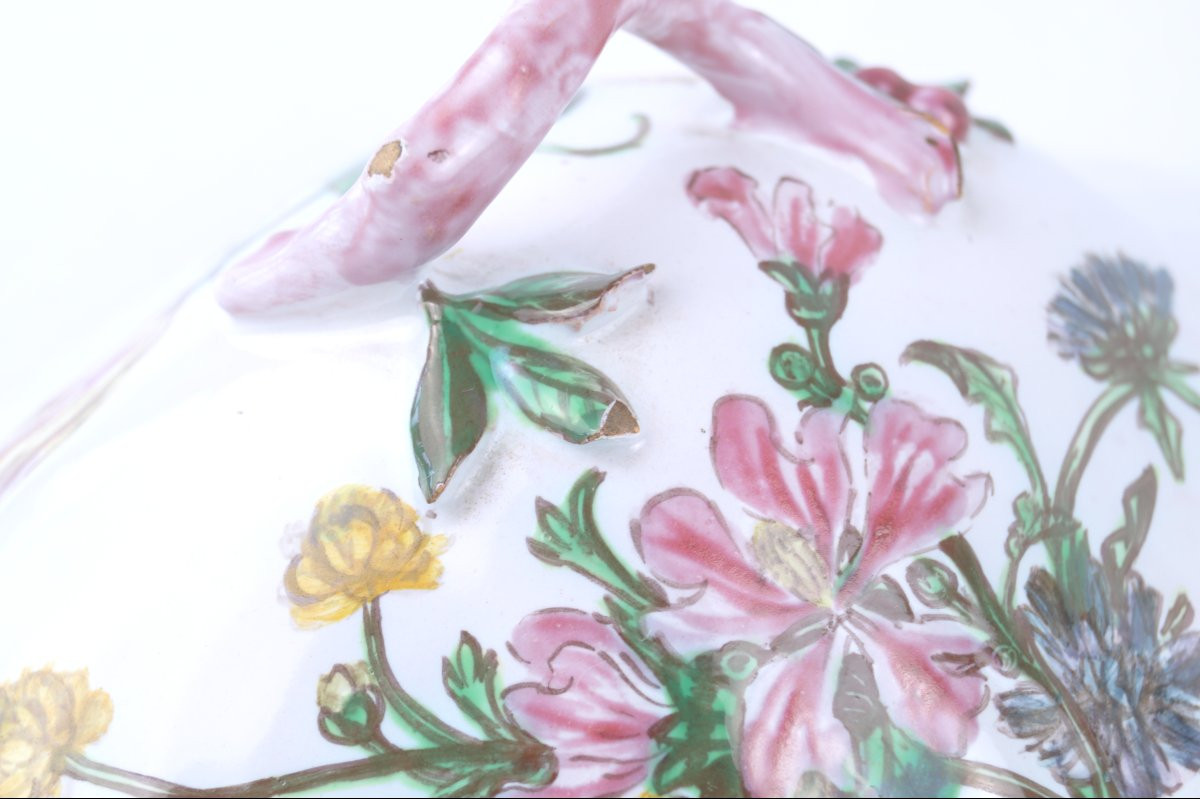 Earthenware Gravy Boat From Marseille, Workshop Of Gaspard Robert - 18th Century-photo-5