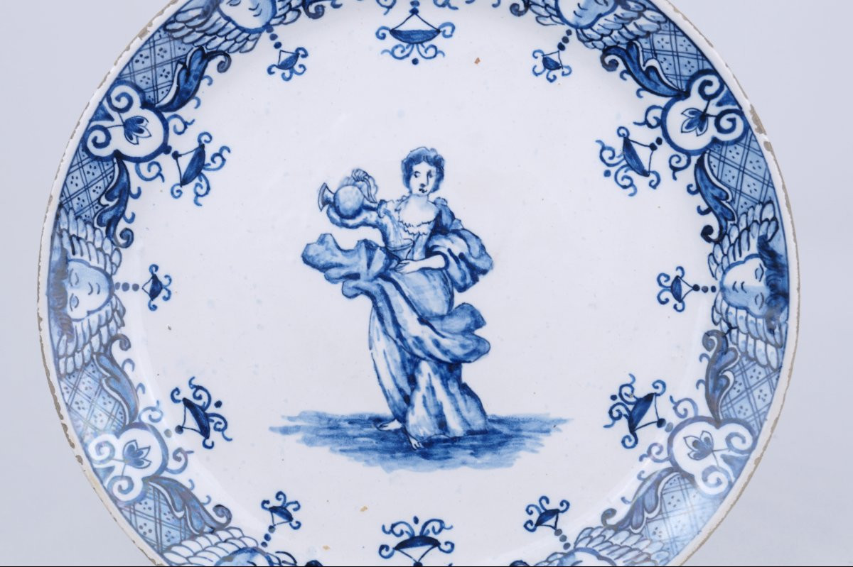 Delftware Plate - 18th Century-photo-2