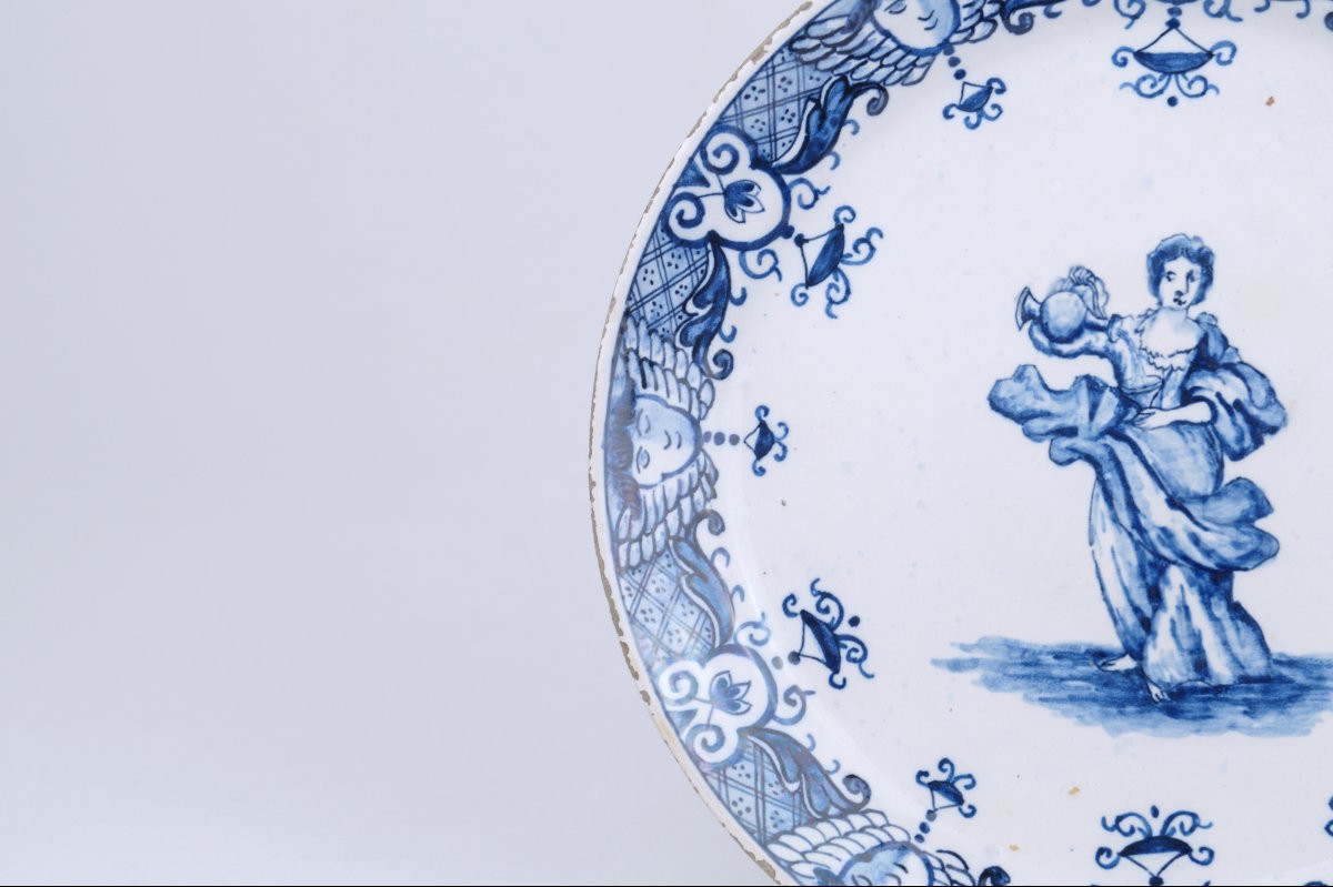 Delftware Plate - 18th Century-photo-1