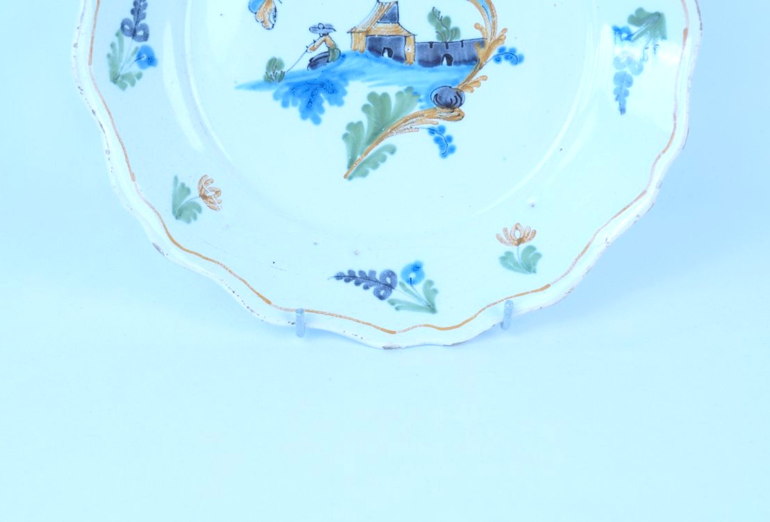 Earthenware Plate - Nevers - 18th Century-photo-4