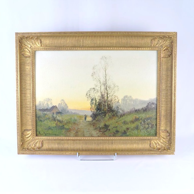 Eugène Galien Laloue - Oil On Canvas - Twilight Landscape