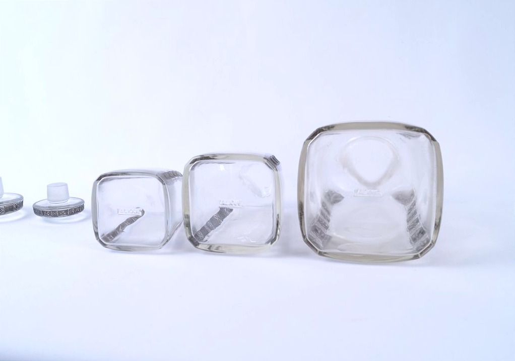 Three Lalique "fleurettes" Perfume Bottles-photo-2