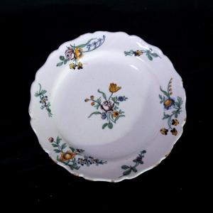 18th Century Marseille Earthenware Plate