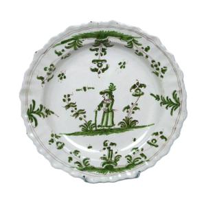 Moustiers Earthenware Plate - 18th Century