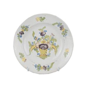 Plat en faïence de Desvres - XVIIIe