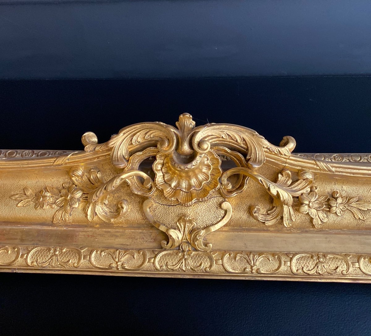 Grand Cadre bois doré de Style Louis XV-photo-4