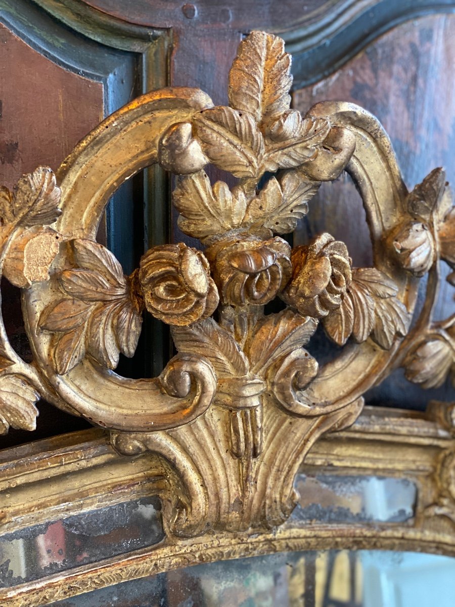 Regency Period Carved Fronton Mirror-photo-3