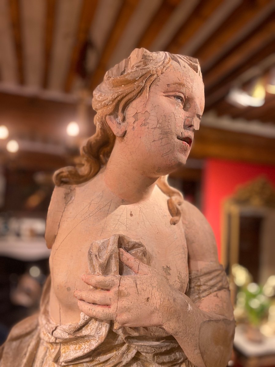 Large 18th Century Wooden Sculpture-photo-6