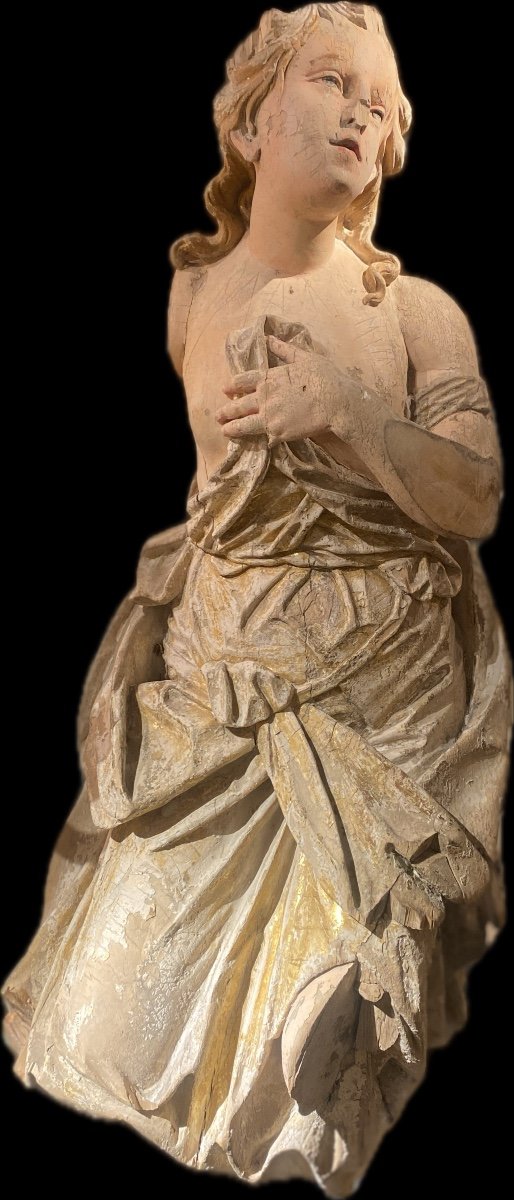 Large 18th Century Wooden Sculpture-photo-8