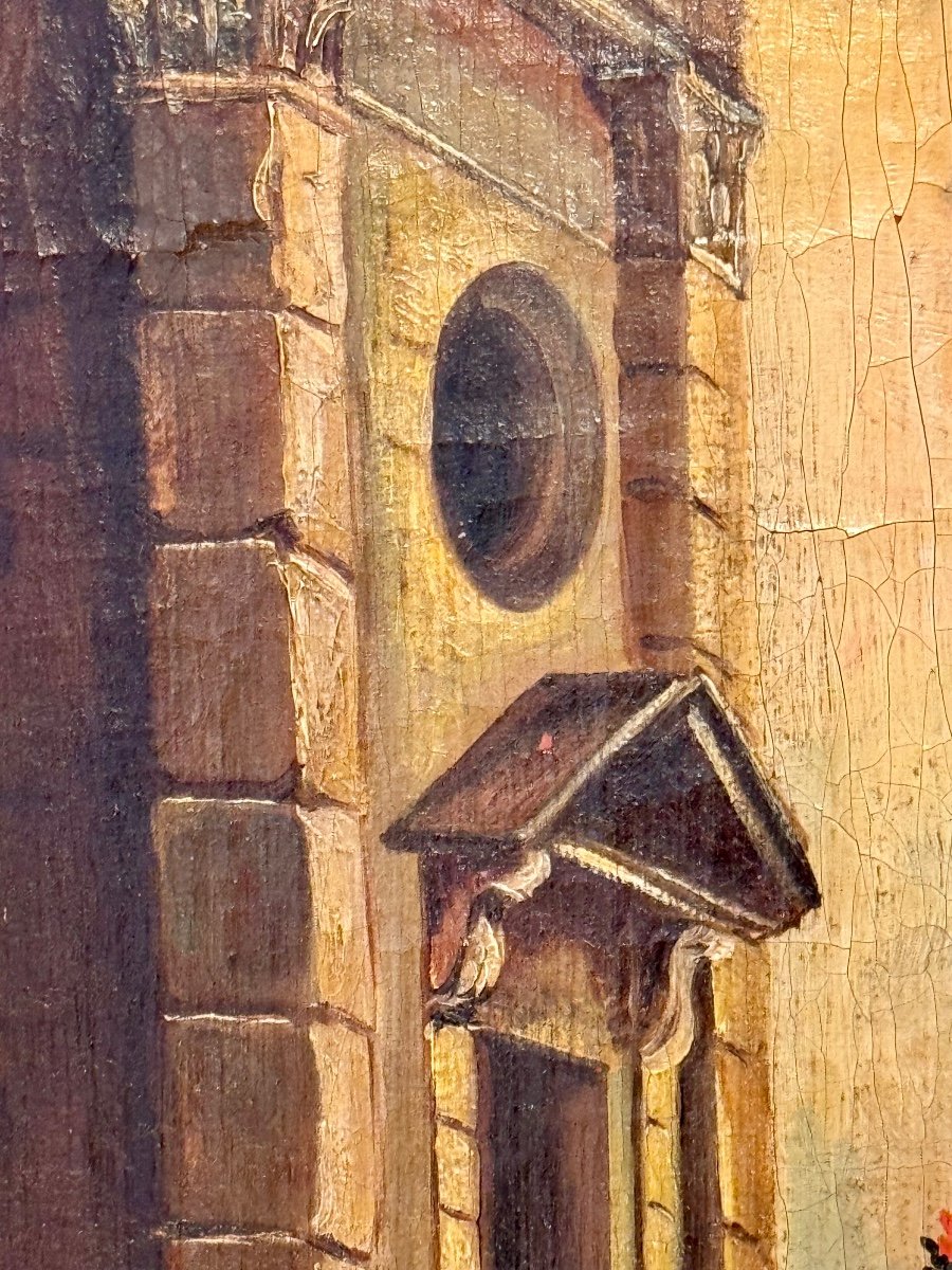 Peinture Italienne 18 ème-photo-2