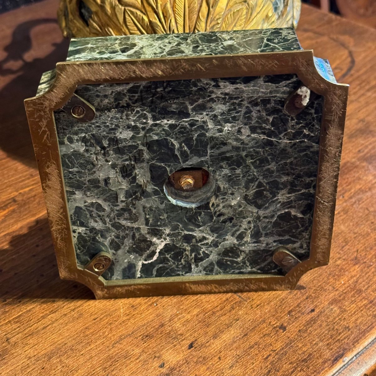Paire De Grandes Cassolettes En Marbre Montées Sur Bronze D’époque 19ème-photo-3