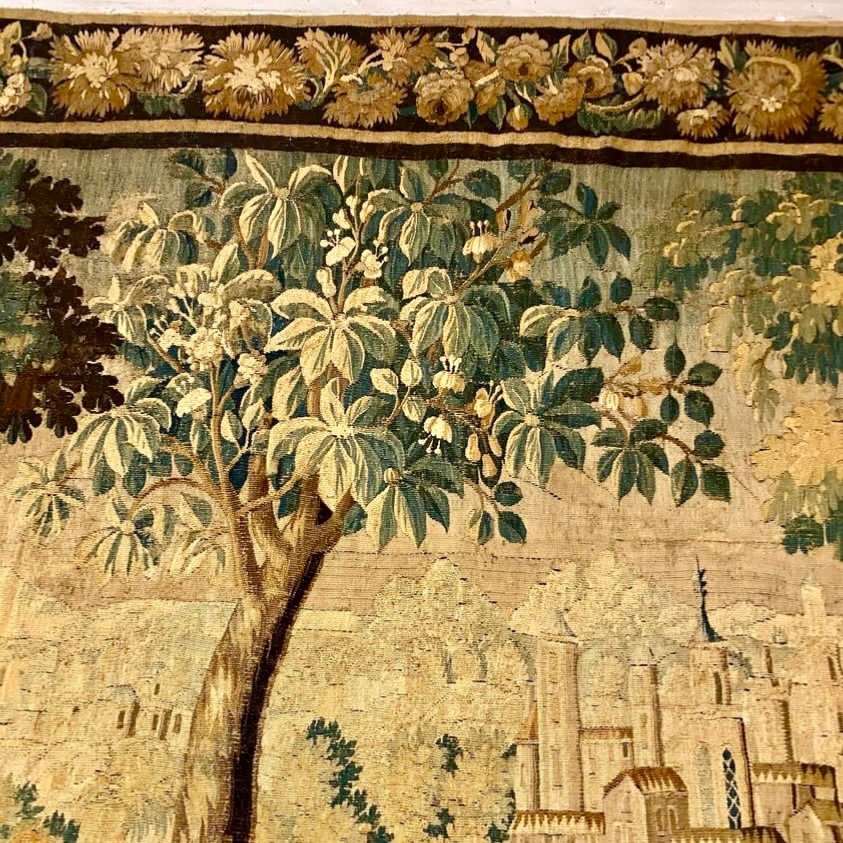 Large Aubusson “greenery” Tapestry Late 17th Early 18th. -photo-5