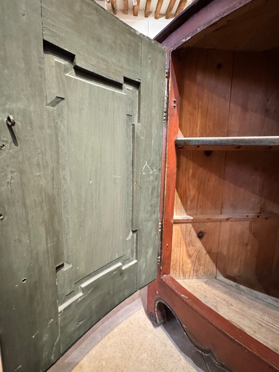 Encoignure En Bois Peint 18ème -photo-7