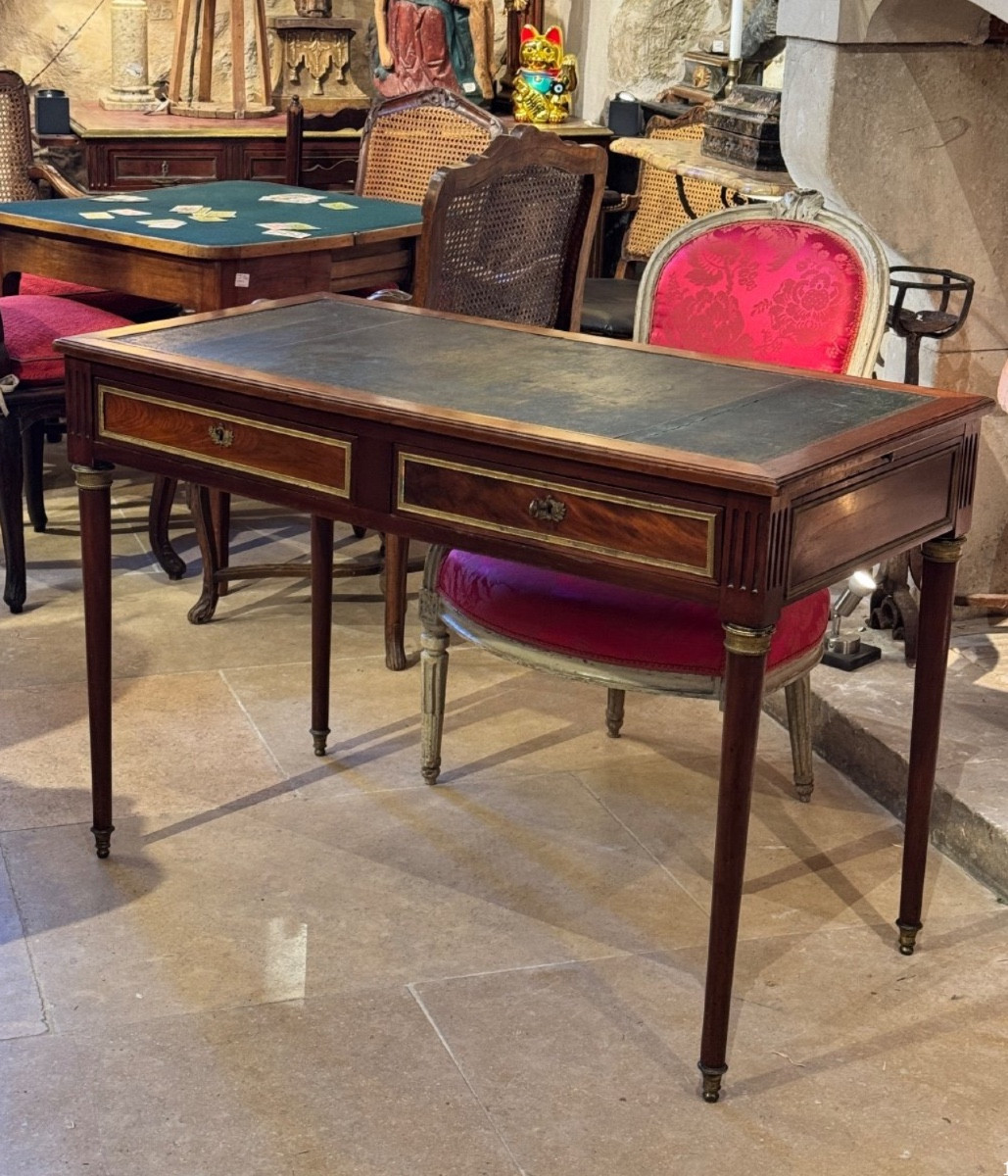 Louis XVI Bureau Plat Stamped Jacob Frères, 18th - Early 19th Century-photo-2