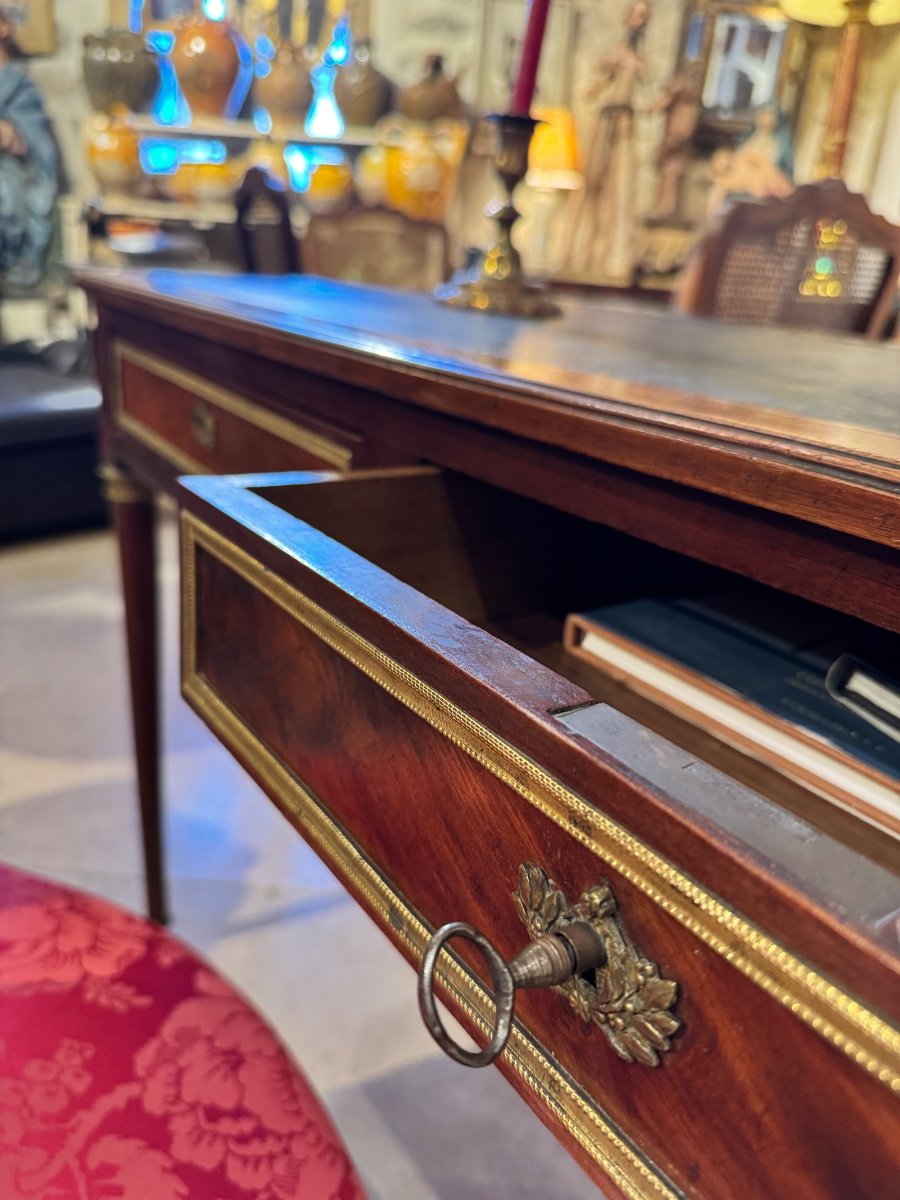 Louis XVI Bureau Plat Stamped Jacob Frères, 18th - Early 19th Century-photo-2