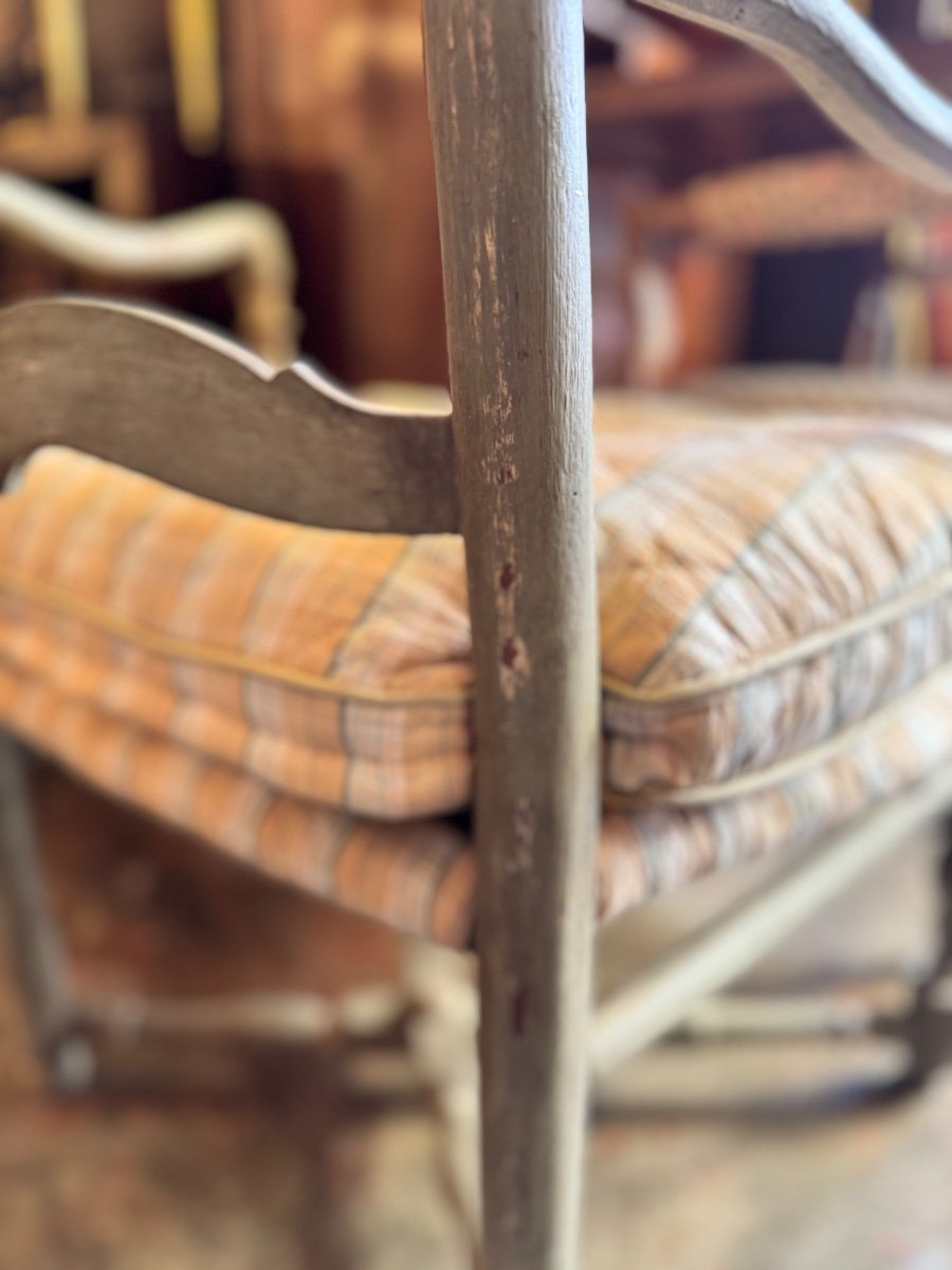 Provençal Armchair In Straw, Louis XV Regency Period – 18th Century-photo-1