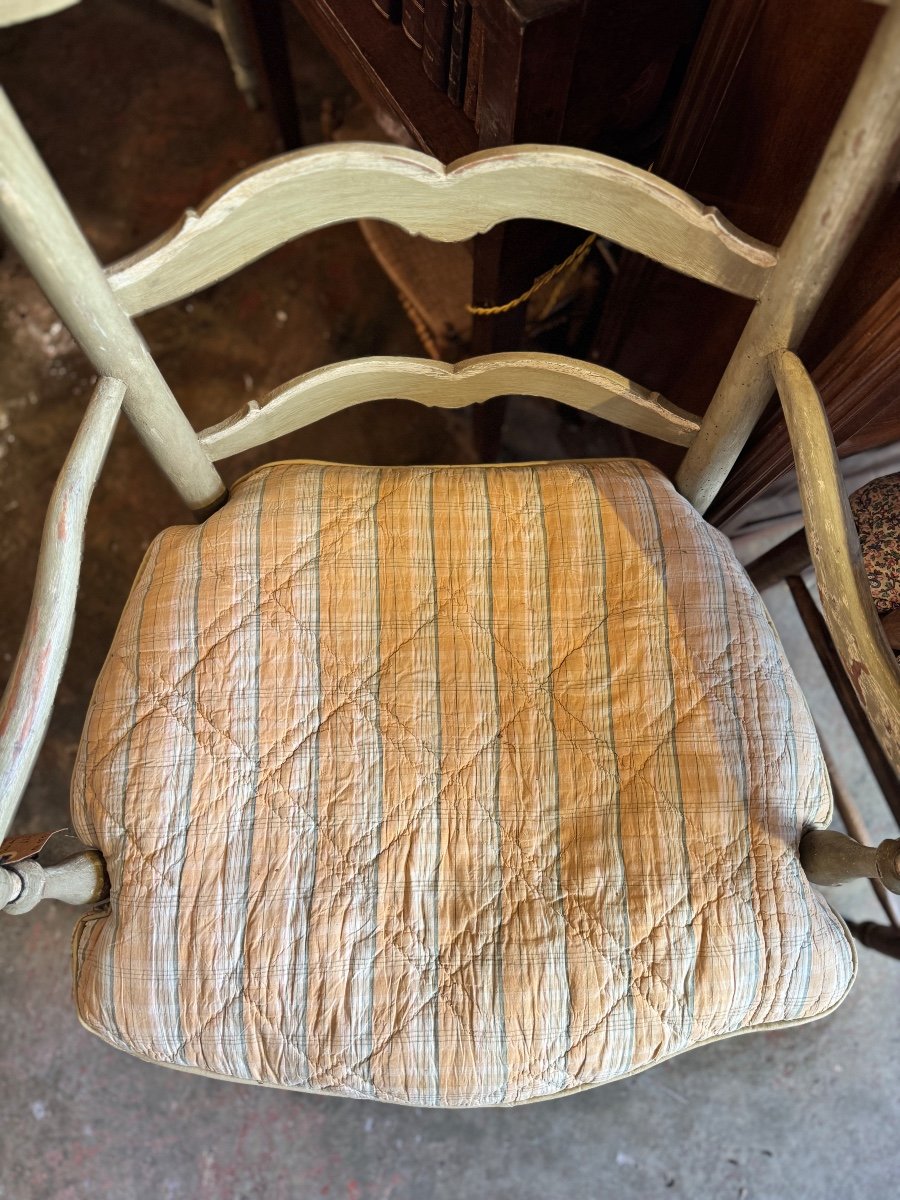 Provençal Armchair In Straw, Louis XV Regency Period – 18th Century-photo-5