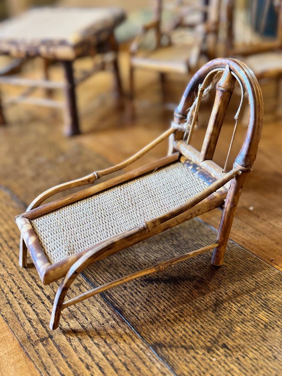 Mobilier De Jardin Pour Maison De Poupée — Fin XIXe / Début XXe -photo-5