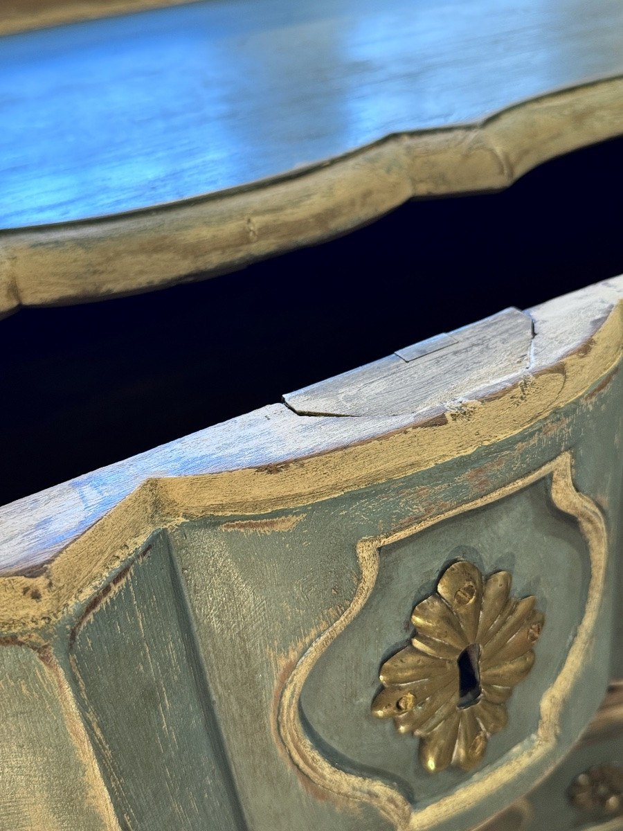 Provençal Crossbow Chest Of Drawers – 18th Century, Louis XV Period-photo-2