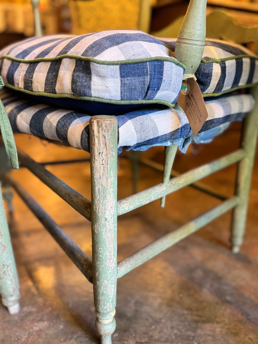Set Of Provençal Straw Seats, 18th Century-photo-3