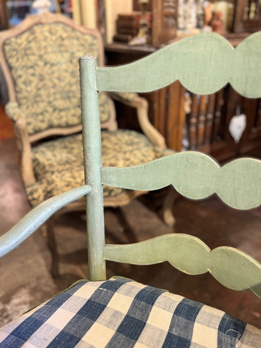 Set Of Provençal Straw Seats, 18th Century-photo-5