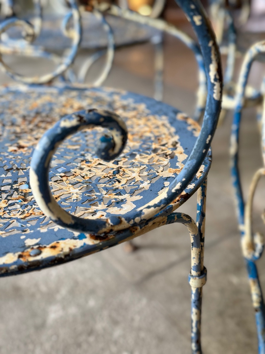 Wrought Iron Garden Furniture – Late 19th / Early 20th Century-photo-3