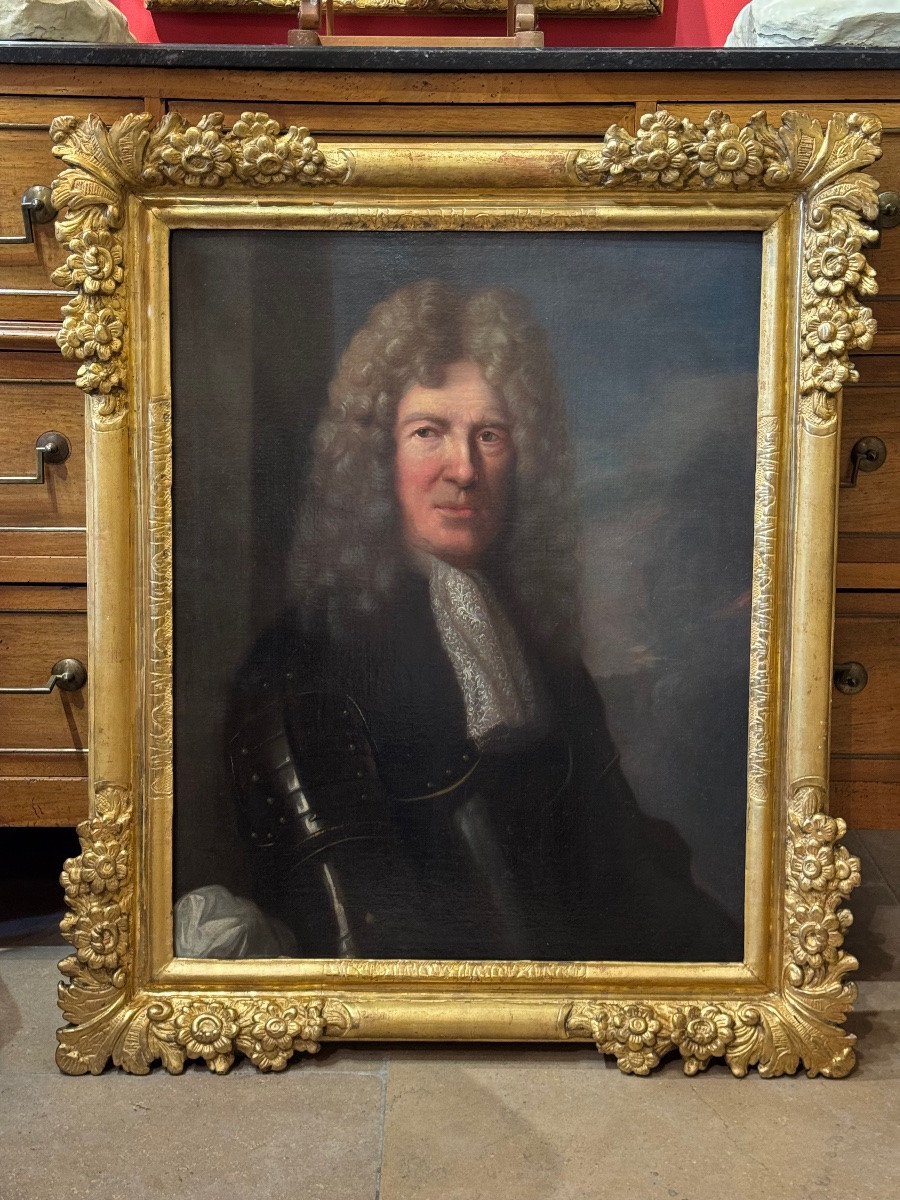 Portrait du marquis de Murinet, école française du debut duXVIIIe siècle-photo-5