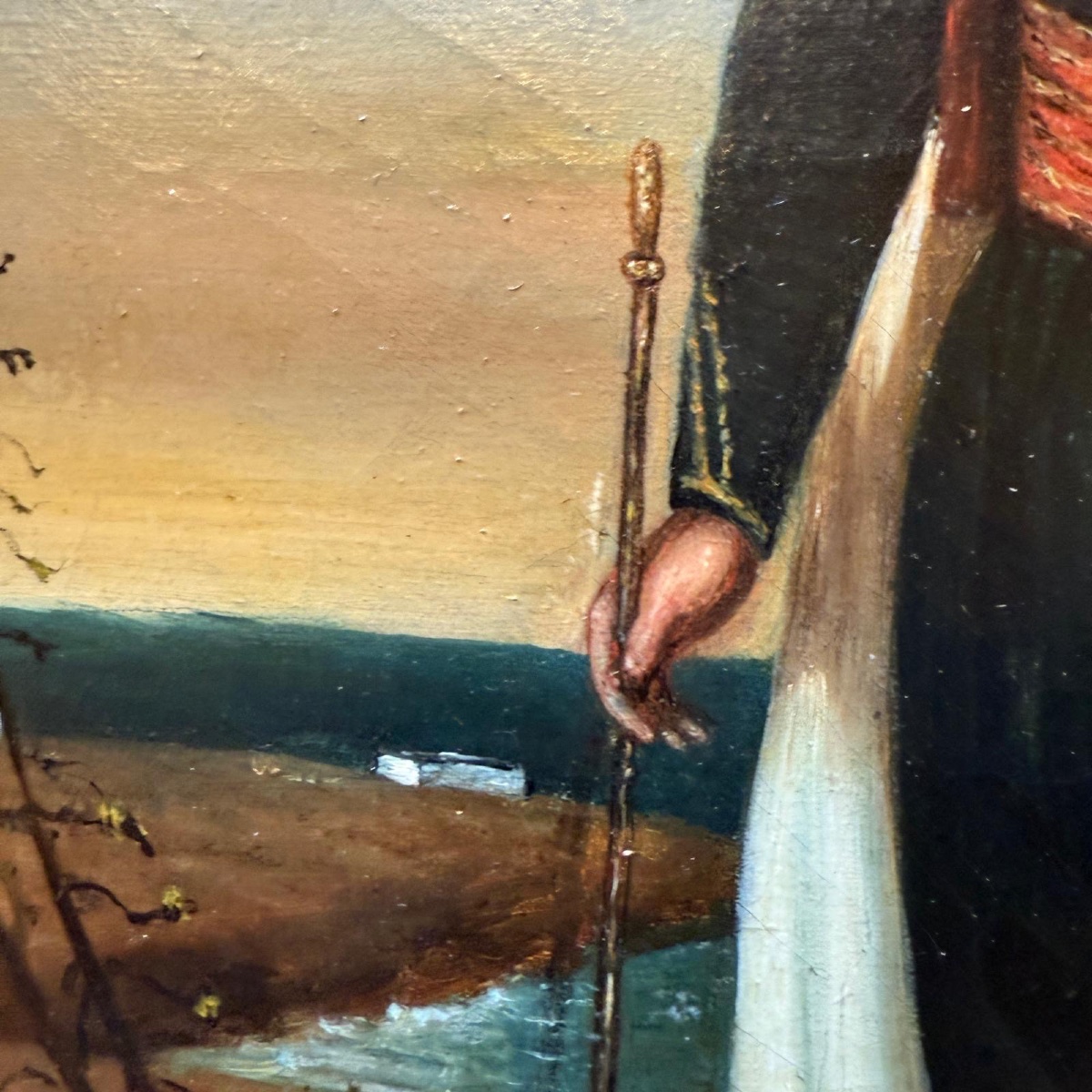 Portrait Of A Man In Orientalist Costume, By The Sea, 19th Century-photo-1