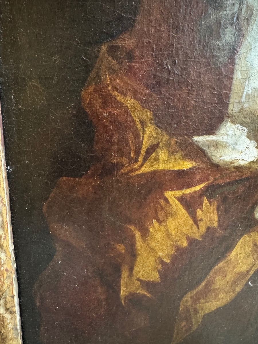Portrait d’une dame de cour – Fin XVIIe siècle-photo-5