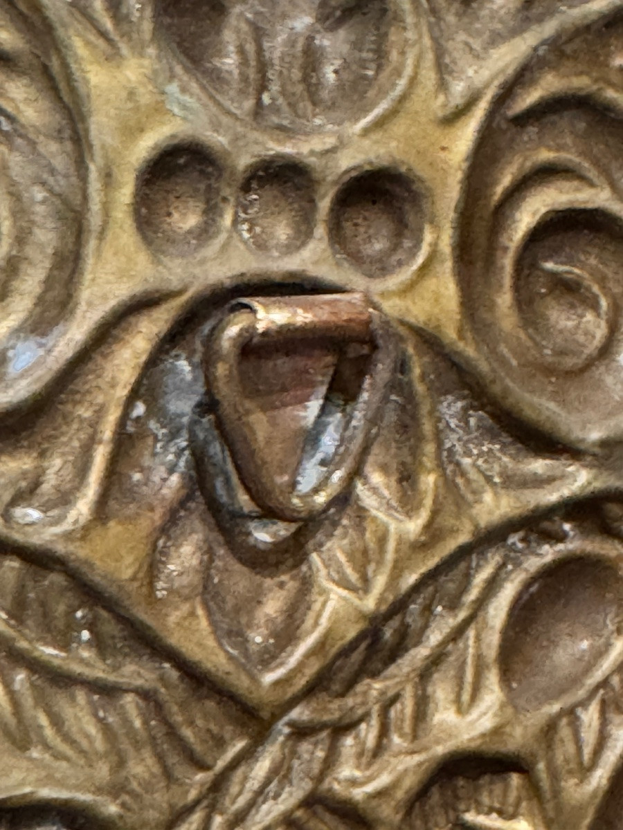Two Pairs Of Repoussé Copper Light Deflectors, 19th Century -photo-1