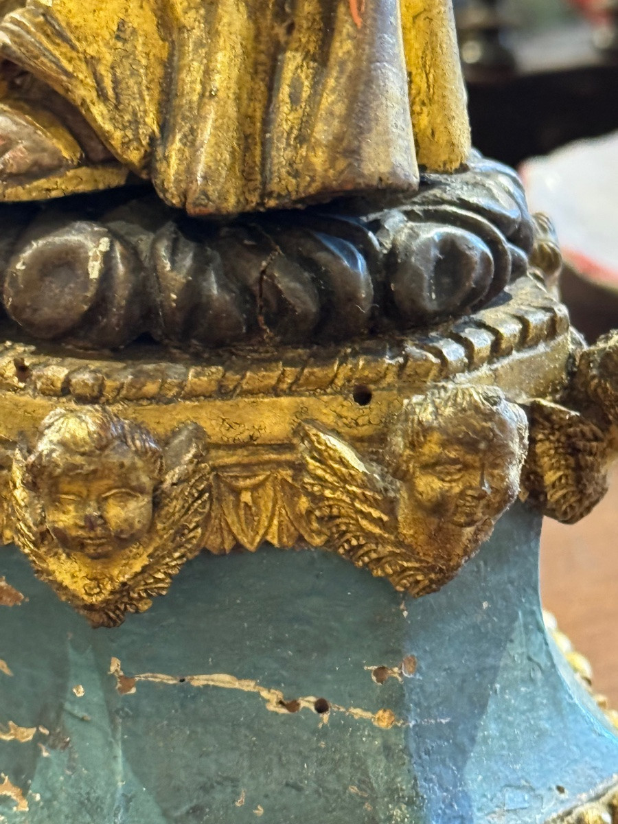 Statuette reliquaire XVIIIeme-photo-3
