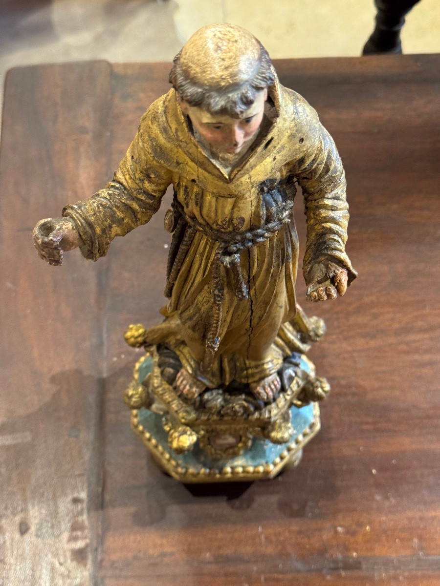 Statuette reliquaire XVIIIeme-photo-7