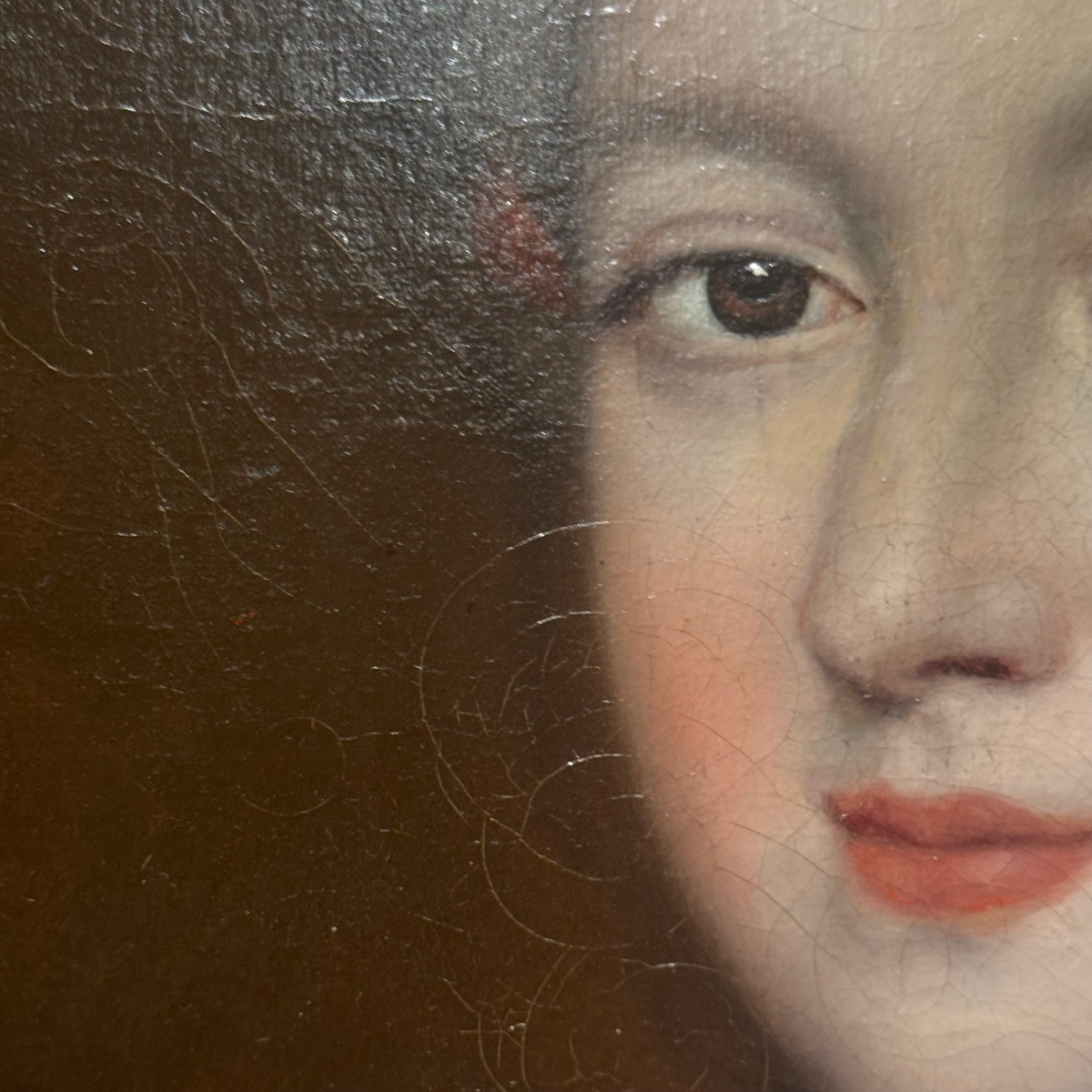 Portrait Of A Woman, 17th Century French School-photo-2