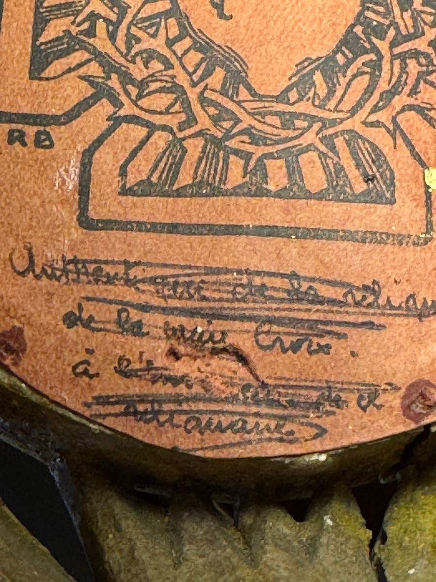 Paire de reliquaires en bois doré, fin XIXe – Reliques de la Vraie Croix et de Saintes,-photo-4