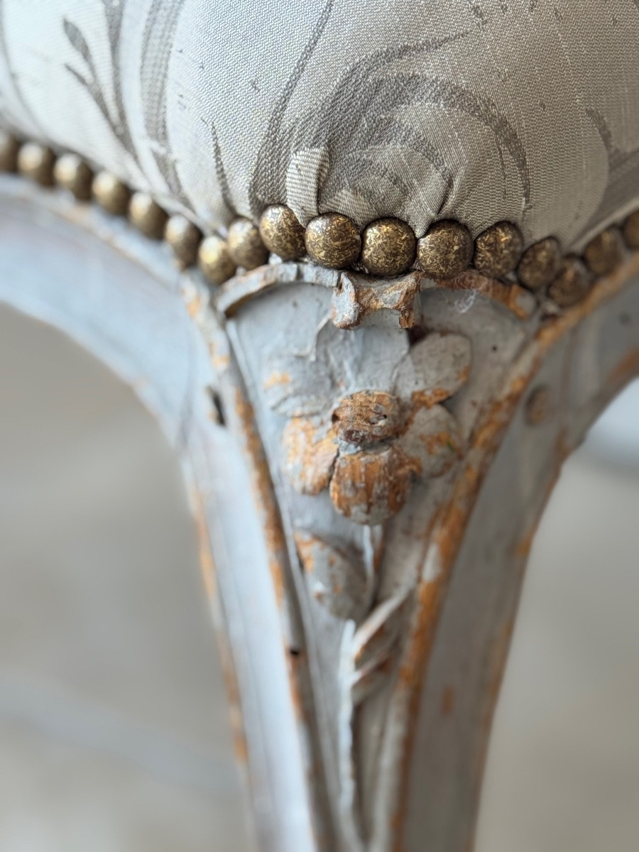 Pair Of Louis XV Cabriolets, Stamped B. Maulin – 18th Century-photo-4