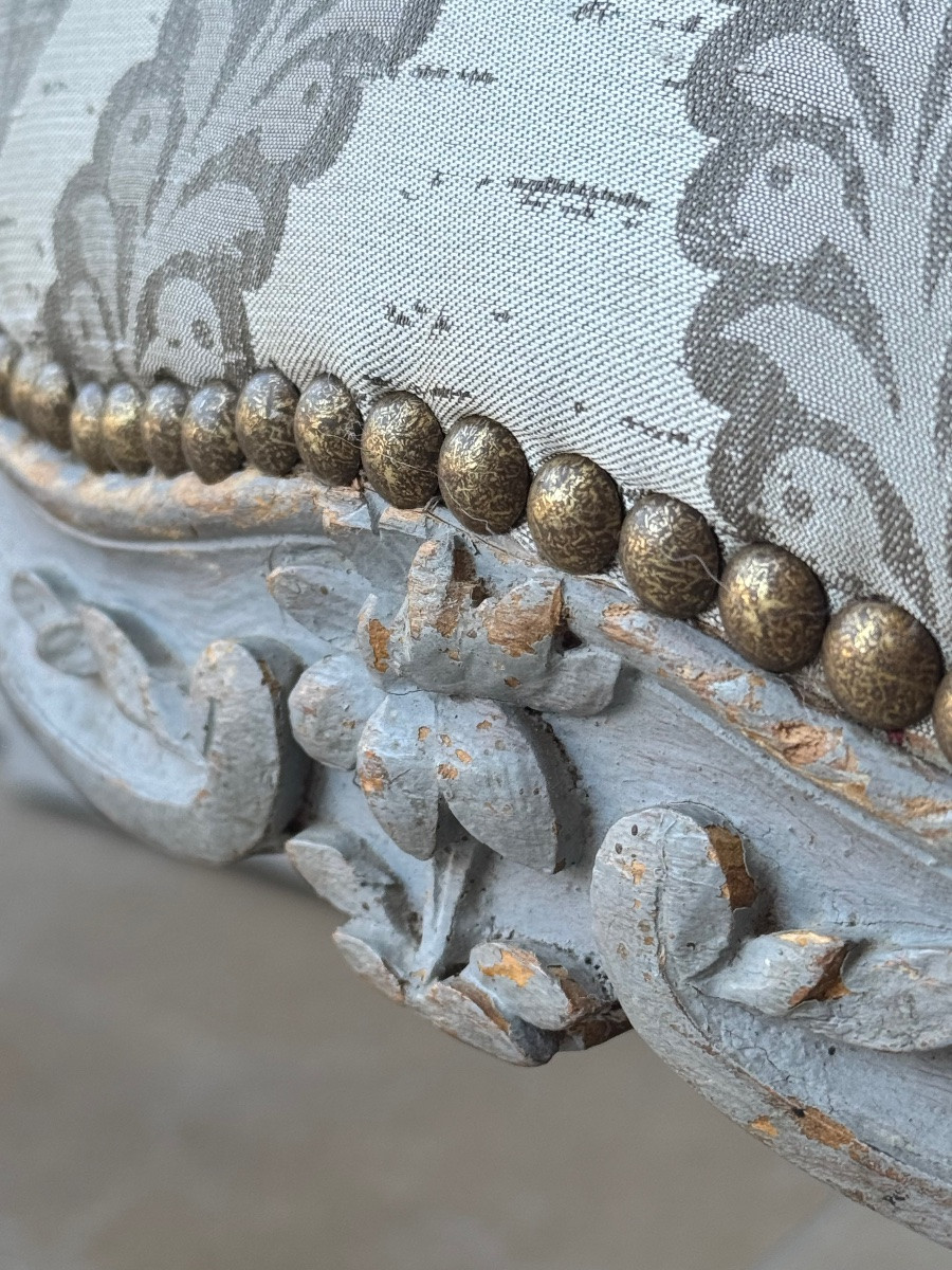 Pair Of Louis XV Cabriolets, Stamped B. Maulin – 18th Century-photo-5