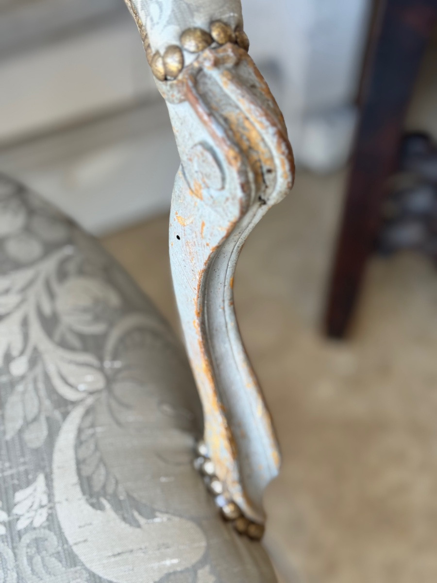 Pair Of Louis XV Cabriolets, Stamped B. Maulin – 18th Century-photo-6