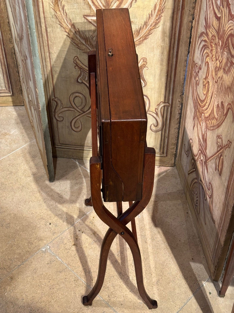 Portable Travel Desk On Folding Base, England, 19th Century-photo-2