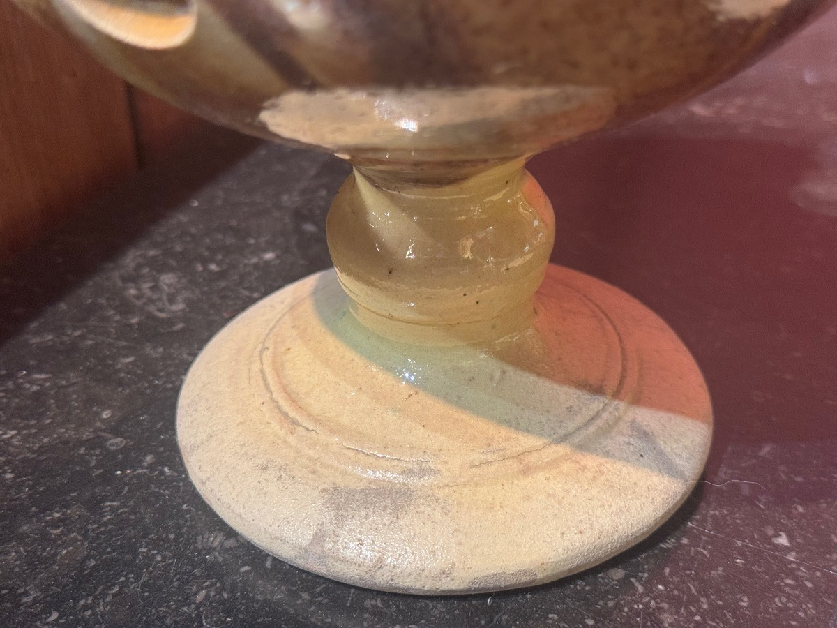 Paire de pots à bulbes en terre Cuite -photo-1
