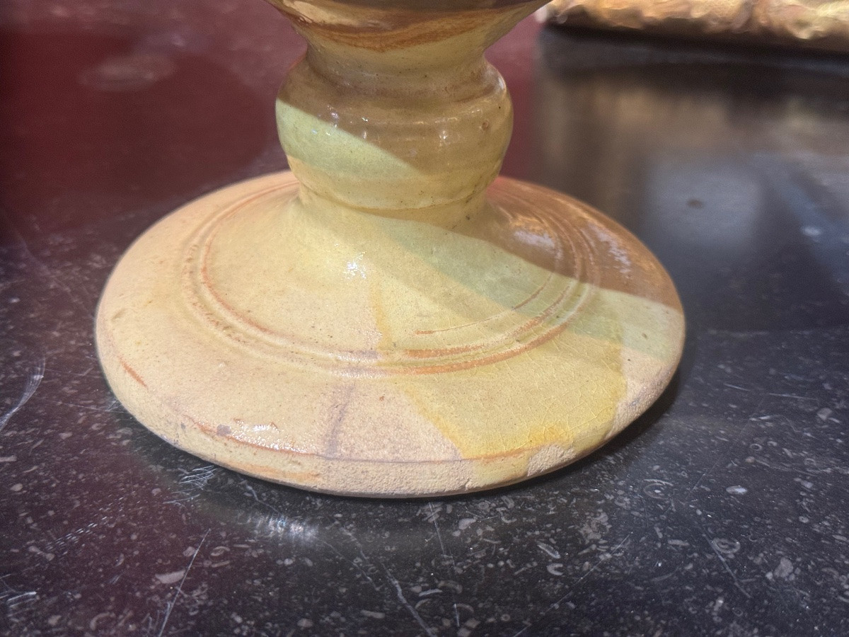 Paire de pots à bulbes en terre Cuite -photo-2