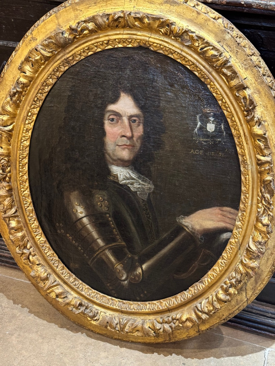 Portrait Of A Knight, Count Marshal Of The Maillard d'Haneffe Family – 17th Century-photo-2